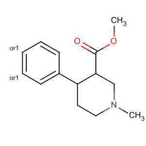 53757-32-7  3-Piperidinecarboxylic acid, 1-methyl-4-phenyl-, methyl ester,(3R,4S)-rel-