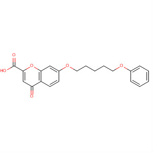53873-70-4  4H-1-Benzopyran-2-carboxylic acid, 4-oxo-7-[(5-phenoxypentyl)oxy]-