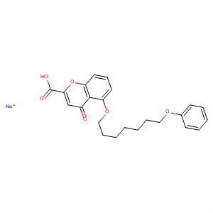 53873-94-2  4H-1-Benzopyran-2-carboxylic acid, 4-oxo-5-[(7-phenoxyheptyl)oxy]-,sodium salt