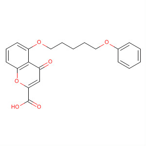 53873-97-5  4H-1-Benzopyran-2-carboxylic acid, 4-oxo-5-[(5-phenoxypentyl)oxy]-