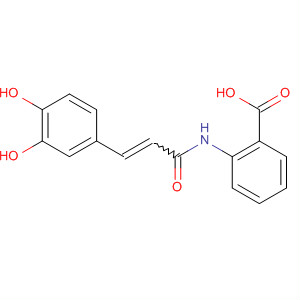 53902-31-1  Benzoic acid, 2-[[3-(3,4-dihydroxyphenyl)-1-oxo-2-propenyl]amino]-