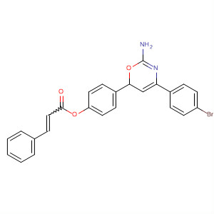 539022-12-3  2-Propenoic acid, 3-phenyl-,4-[2-amino-4-(4-bromophenyl)-6H-1,3-oxazin-6-yl]phenyl ester