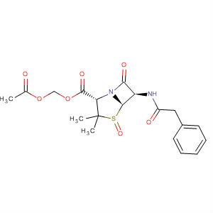 53982-53-9  4-Thia-1-azabicyclo[3.2.0]heptane-2-carboxylic acid,3,3-dimethyl-7-oxo-6-[(phenylacetyl)amino]- (2S,5R,6R)-,(acetyloxy)methyl ester, 4-oxide