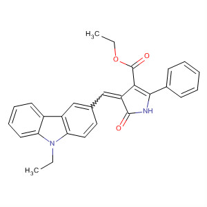 539830-45-0  1H-Pyrrole-3-carboxylic acid,4-[(9-ethyl-9H-carbazol-3-yl)methylene]-4,5-dihydro-5-oxo-2-phenyl-,ethyl ester