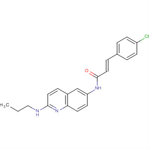 539851-63-3  2-Propenamide, 3-(4-chlorophenyl)-N-[2-(propylamino)-6-quinolinyl]-,(2E)-