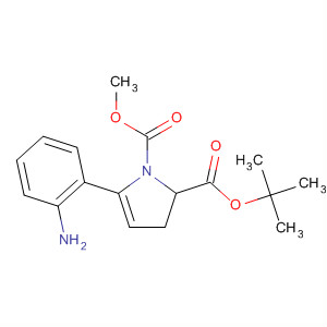 540516-93-6  1H-Pyrrole-1,2-dicarboxylic acid, 5-(2-aminophenyl)-2,3-dihydro-,1-(1,1-dimethylethyl) 2-methyl ester