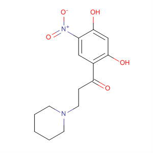 54073-99-3  1-Propanone, 1-(2,4-dihydroxy-5-nitrophenyl)-3-(1-piperidinyl)-