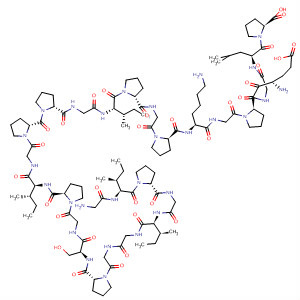 540746-00-7  L-Proline,glycyl-L-isoleucyl-L-prolylglycyl-L-isoleucylglycylglycyl-L-prolyl-L-serylglycyl-L-prolyl-L-isoleucylglycyl-L-prolyl-L-prolylglycyl-L-isoleucyl-L-prolylglycyl-L-prolyl-L-lysylglycyl-L-a-glutamyl-L-prolylglycyl-L-leucyl-
