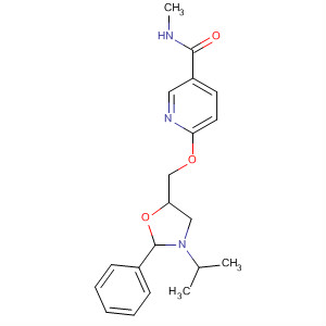 54126-84-0  3-Pyridinecarboxamide,N-methyl-6-[[3-(1-methylethyl)-2-phenyl-5-oxazolidinyl]methoxy]-