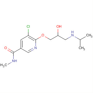 54127-11-6  3-Pyridinecarboxamide,5-chloro-6-[2-hydroxy-3-[(1-methylethyl)amino]propoxy]-N-methyl-