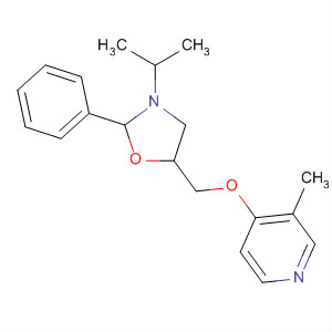 54127-43-4  पाइरीडीन, 3-मिथाइल-4 - [[3- (1-मिथाइलथिल) -2-फिनाइल-5-ऑक्साज़ोलिडिनिल] मेथॉक्सी] -