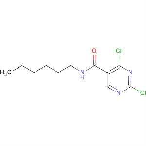 54127-86-5  5-Pyrimidinecarboxamide, 2,4-dichloro-N-hexyl- 54127-86-5  5-Pyrimidinecarboxamide, 2,4-dichloro-N-hexyl-