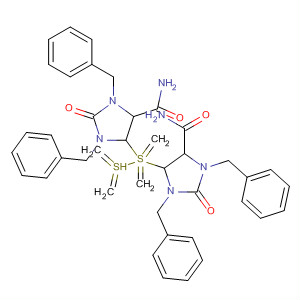 541508-63-8  4-Imidazolidinecarboxamide,5,5'-[dithiobis(methylene)]bis[2-oxo-1,3-bis(phenylmethyl)-,(4S,4'S,5R,5'R)-