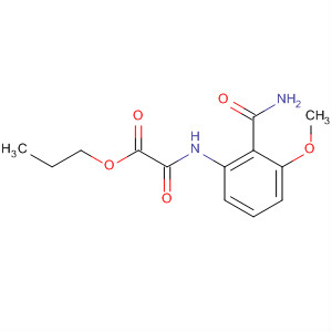 54166-72-2  Acetic acid, [[2-(aminocarbonyl)-3-methoxyphenyl]amino]oxo-, propylester