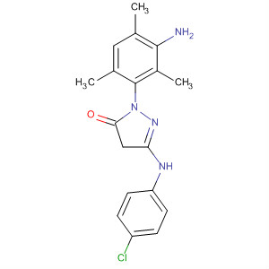 54178-40-4  3H-Pyrazol-3-one,2-(3-amino-2,4,6-trimethylphenyl)-5-[(4-chlorophenyl)amino]-2,4-dihydro-