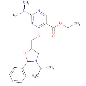 54189-73-0  5-Pyrimidinecarboxylic acid,2-(dimethylamino)-4-[[3-(1-methylethyl)-2-phenyl-5-oxazolidinyl]methoxy]-, ethyl ester