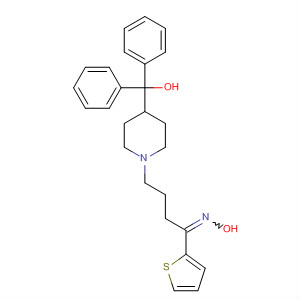 54238-38-9  1-Butanone, 4-[4-(hydroxydiphenylmethyl)-1-piperidinyl]-1-(2-thienyl)-,oxime