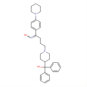 54238-39-0  1-Butanone,4-[4-(hydroxydiphenylmethyl)-1-piperidinyl]-1-[4-(1-piperidinyl)phenyl]-,oxime