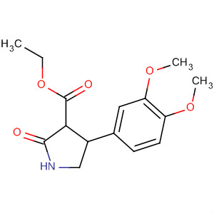 54280-36-3  3-Pyrrolidinecarboxylic acid, 4-(3,4-dimethoxyphenyl)-2-oxo-, ethylester