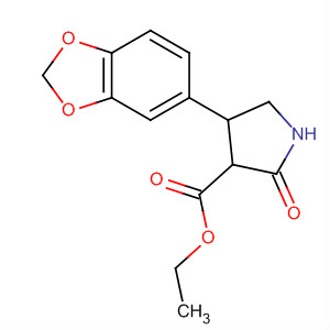 54280-37-4  3-Pyrrolidinecarboxylic acid, 4-(1,3-benzodioxol-5-yl)-2-oxo-, ethyl ester