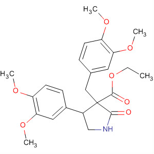 54280-38-5  3-Pyrrolidinecarboxylic acid,4-(3,4-dimethoxyphenyl)-3-[(3,4-dimethoxyphenyl)methyl]-2-oxo-, ethylester