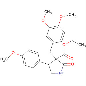 54280-50-1  3-Pyrrolidinecarboxylic acid,3-[(3,4-dimethoxyphenyl)methyl]-4-(4-methoxyphenyl)-2-oxo-, ethyl ester