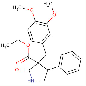 54280-51-2  3-Pyrrolidinecarboxylic acid,3-[(3,4-dimethoxyphenyl)methyl]-2-oxo-4-phenyl-, ethyl ester