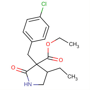 54280-52-3  3-Pyrrolidinecarboxylic acid, 3-[(4-chlorophenyl)methyl]-4-ethyl-2-oxo-,ethyl ester
