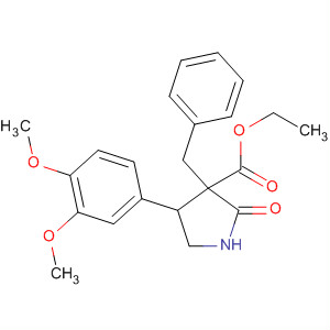 54280-58-9  3-Pyrrolidinecarboxylic acid,4-(3,4-dimethoxyphenyl)-2-oxo-3-(phenylmethyl)-, ethyl ester