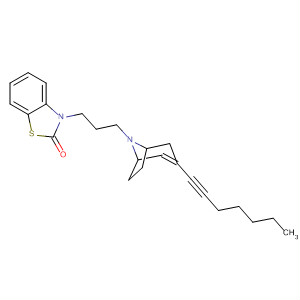 509147-49-3  2(3H)-Benzothiazolone,3-[3-[3-(1-heptynyl)-8-azabicyclo[3.2.1]oct-2-en-8-yl]propyl]-