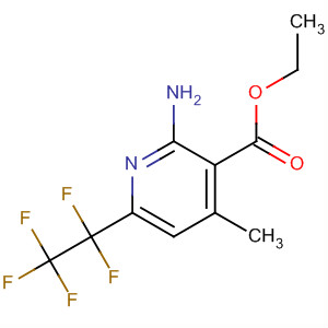 51076-62-1  3-Pyridinecarboxylic acid, 2-amino-4-methyl-6-(pentafluoroethyl)-, ethylester