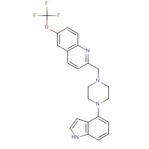511230-58-3  Quinoline,2-[[4-(1H-indol-4-yl)-1-piperazinyl]methyl]-6-(trifluoromethoxy)-