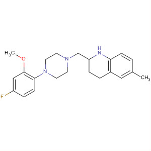 511231-66-6  Quinoline,2-[[4-(4-fluoro-2-methoxyphenyl)-1-piperazinyl]methyl]-1,2,3,4-tetrahydro-6-methyl-