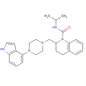 511233-03-7  1(2H)-Quinolinecarboxamide,3,4-dihydro-2-[[4-(1H-indol-4-yl)-1-piperazinyl]methyl]-N-(1-methylethyl)-
