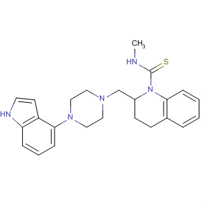 511233-04-8  1(2H)-Quinolinecarbothioamide,3,4-dihydro-2-[[4-(1H-indol-4-yl)-1-piperazinyl]methyl]-N-methyl-