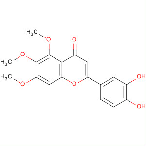 51145-79-0  4H-1-Benzopyran-4-one, 2-(3,4-dihydroxyphenyl)-5,6,7-trimethoxy- 51145-79-0  4H-1-Benzopyran-4-one, 2-(3,4-dihydroxyphenyl)-5,6,7-trimethoxy-