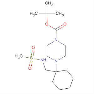 511538-87-7  1-Piperazinecarboxylic acid,4-[1-[[(methylsulfonyl)amino]methyl]cyclohexyl]-, 1,1-dimethylethyl ester