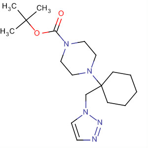 511538-90-2  1-Piperazinecarboxylic acid,4-[1-(1H-1,2,3-triazol-1-ylmethyl)cyclohexyl]-, 1,1-dimethylethyl ester