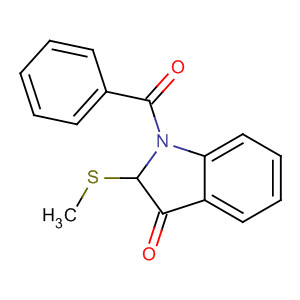 51175-55-4  3H-Indol-3-one, 1-benzoyl-1,2-dihydro-2-(methylthio)-