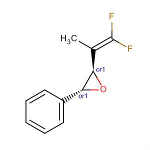 512780-62-0  Oxirane, 2-(2,2-difluoro-1-methylethenyl)-3-phenyl-, (2R,3R)-rel-
