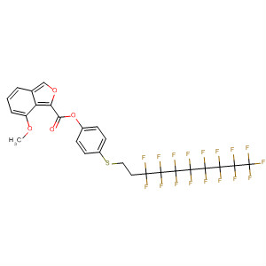 514221-84-2  2-Benzofurancarboxylic acid, 7-methoxy-,4-[(3,3,4,4,5,5,6,6,7,7,8,8,9,9,10,10,10-heptadecafluorodecyl)thio]phenyl ester