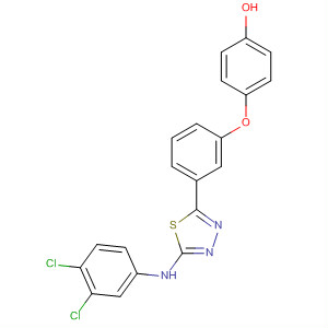 514804-21-8  Phenol,4-[3-[5-[(3,4-dichlorophenyl)amino]-1,3,4-thiadiazol-2-yl]phenoxy]-