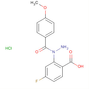 51523-88-7  Benzoic acid, 4-fluoro-, 1-(4-methoxyphenyl)hydrazide,monohydrochloride