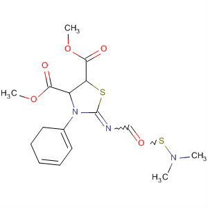 51592-77-9  4,5-Thiazoledicarboxylic acid,2-[[(dimethylamino)thioxomethyl]imino]-2,3-dihydro-3-phenyl-, dimethylester