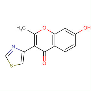 51625-87-7  4H-1-Benzopyran-4-one, 7-hydroxy-2-methyl-3-(4-thiazolyl)- 51625-87-7  4H-1-Benzopyran-4-one, 7-hydroxy-2-methyl-3-(4-thiazolyl)-