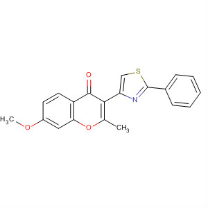 51625-95-7  4H-1-Benzopyran-4-one, 7-methoxy-2-methyl-3-(2-phenyl-4-thiazolyl)- 51625-95-7  4H-1-Benzopyran-4-one, 7-methoxy-2-methyl-3-(2-phenyl-4-thiazolyl)-