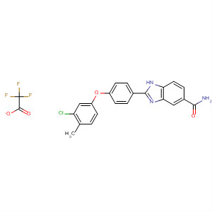 516480-83-4  1H-Benzimidazole-5-carboxamide,2-[4-(3-chloro-4-methylphenoxy)phenyl]-, mono(trifluoroacetate)