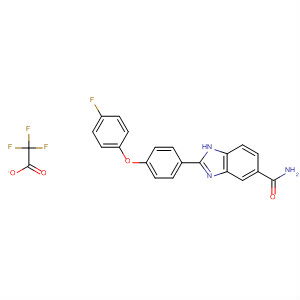 516481-04-2  1H-Benzimidazole-5-carboxamide, 2-[4-(4-fluorophenoxy)phenyl]-,mono(trifluoroacetate)