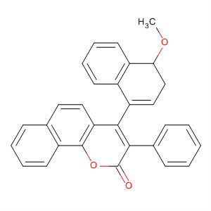 51670-45-2  2H-Naphtho[1,2-b]pyran-2-one,3,4-dihydro-4-(4-methoxy-1-naphthalenyl)-3-phenyl-