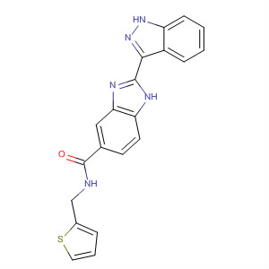 518355-42-5  1H-Benzimidazole-5-carboxamide,2-(1H-indazol-3-yl)-N-(2-thienylmethyl)-